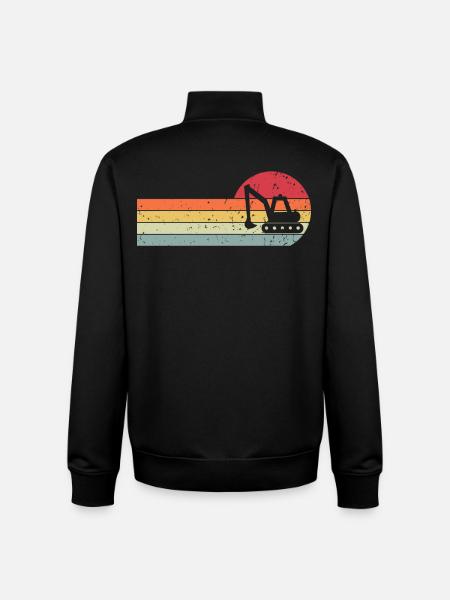 Excavator - Unisex Organic Zip Sweatshirt by Stanley/Stella - black