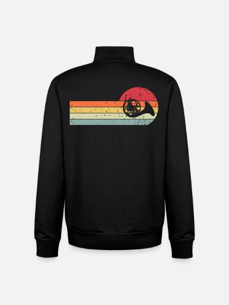 Bugle - Unisex Organic Zip Sweatshirt by Stanley/Stella - black