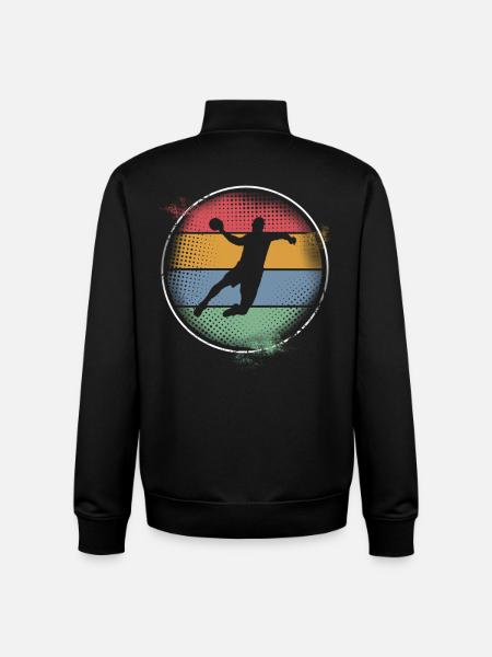 Handball - Sweat zippé unisexe en coton bio Stanley/Stella - noir