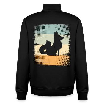 Fuchs - Unisex Organic Zip Sweatshirt von Stanley/Stella - Schwarz - Hinten - AI Model Male 185 light (185cm)