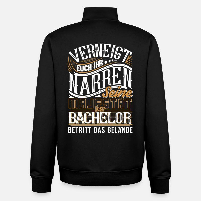 Bachelor - Unisex Organic Zip Sweatshirt von Stanley/Stella - Schwarz