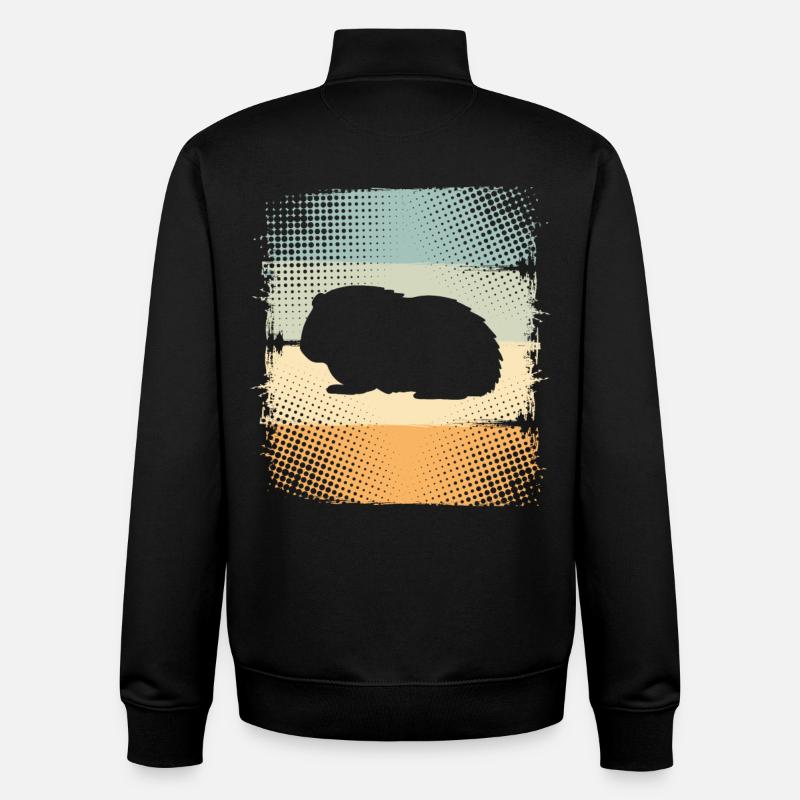 Cobayes - Sweat zippé unisexe en coton bio Stanley/Stella - noir