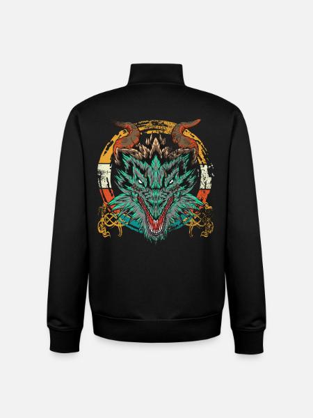 Dragon, Dragon, Asian Dragon - Unisex Organic Zip Sweatshirt by Stanley/Stella - black