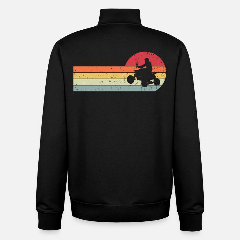 Quad - Sweat zippé unisexe en coton bio Stanley/Stella - noir