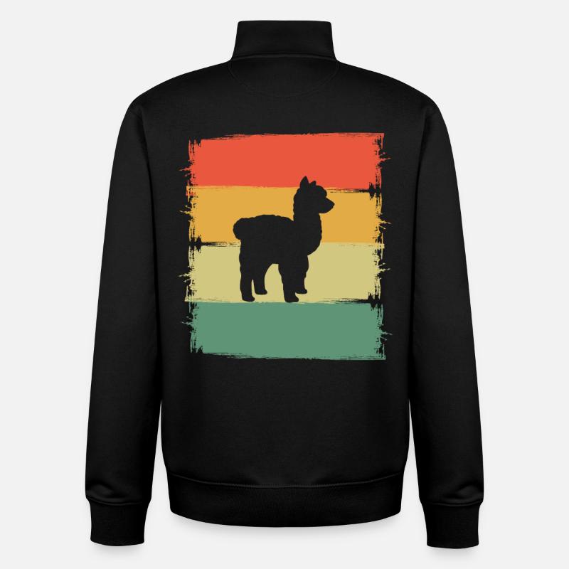 Alpaka - Unisex Organic Zip Sweatshirt von Stanley/Stella - Schwarz
