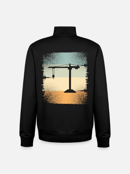 Grue - Sweat zippé unisexe en coton bio Stanley/Stella - noir