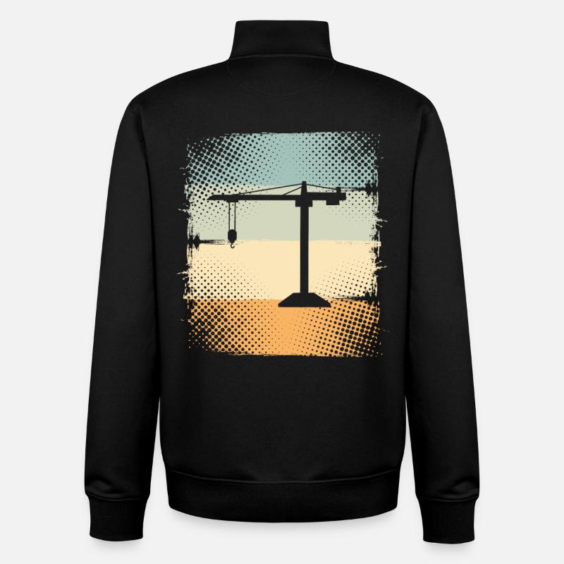 Grue - Sweat zippé unisexe en coton bio Stanley/Stella - noir