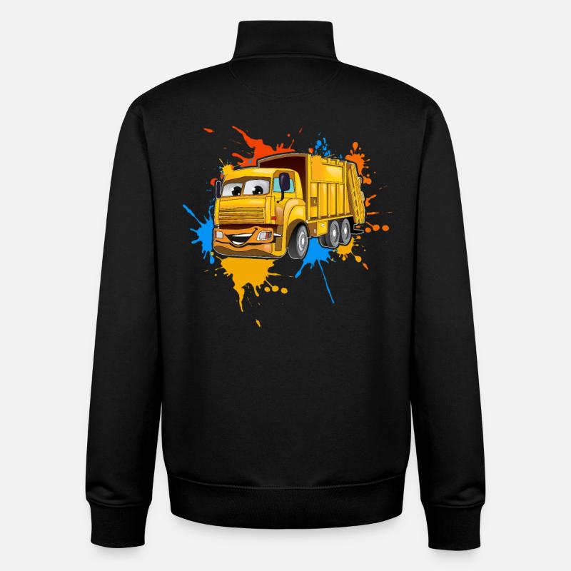 Müllabfuhr - Unisex Organic Zip Sweatshirt von Stanley/Stella - Schwarz