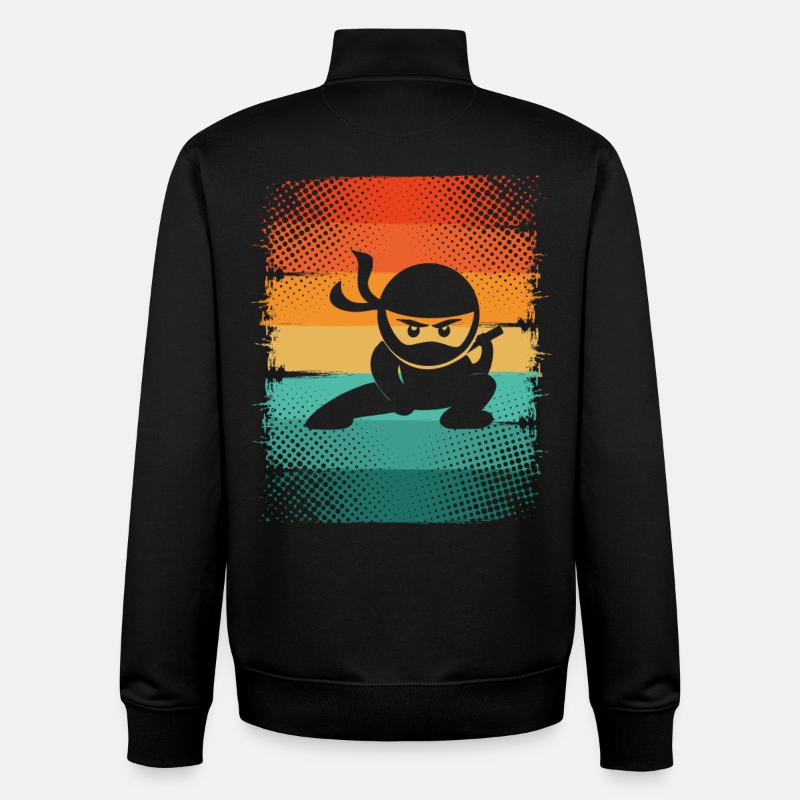 Ninja - Unisex Organic Zip Sweatshirt by Stanley/Stella - black
