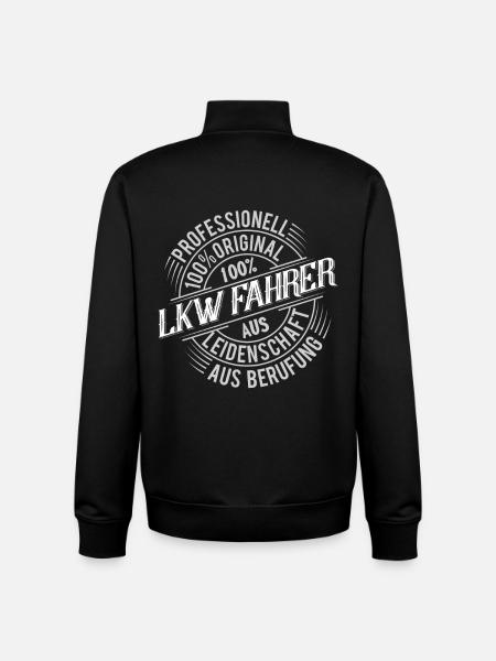 Lkw Fahrer - Unisex Organic Zip Sweatshirt von Stanley/Stella - Schwarz