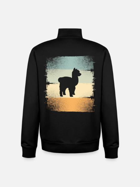 Alpaga - Sweat zippé unisexe en coton bio Stanley/Stella - noir