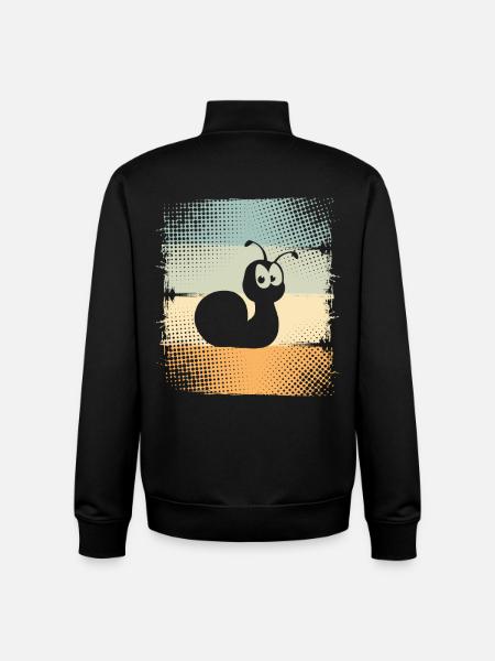 Snail - Unisex Organic Zip Sweatshirt by Stanley/Stella - black