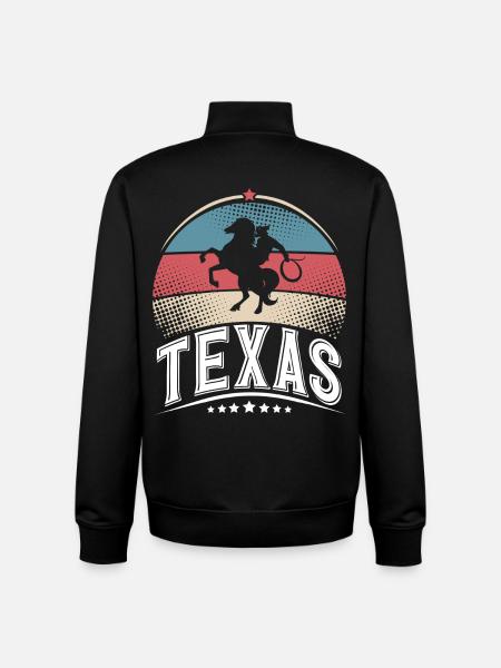 Texas - Unisex Organic Zip Sweatshirt by Stanley/Stella - black