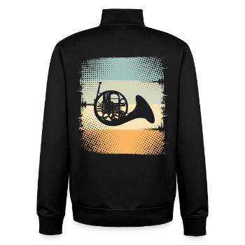 Waldhorn - Unisex Organic Zip Sweatshirt von Stanley/Stella - Schwarz - Hinten - AI Model Male 185 light (185cm)