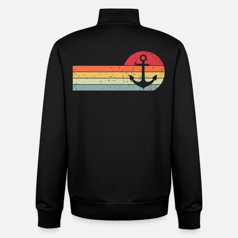 Anker - Unisex Organic Zip Sweatshirt von Stanley/Stella - Schwarz
