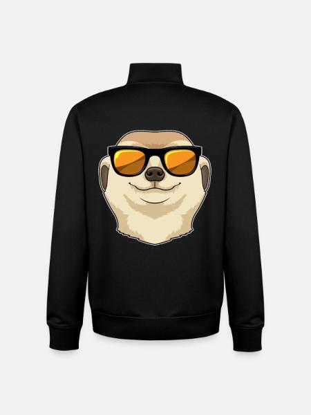 Erdmännchen Sonnenbrille - Unisex Organic Zip Sweatshirt von Stanley/Stella - Schwarz