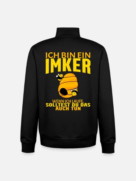Bienen Imker Biene - Unisex Organic Zip Sweatshirt von Stanley/Stella - Schwarz