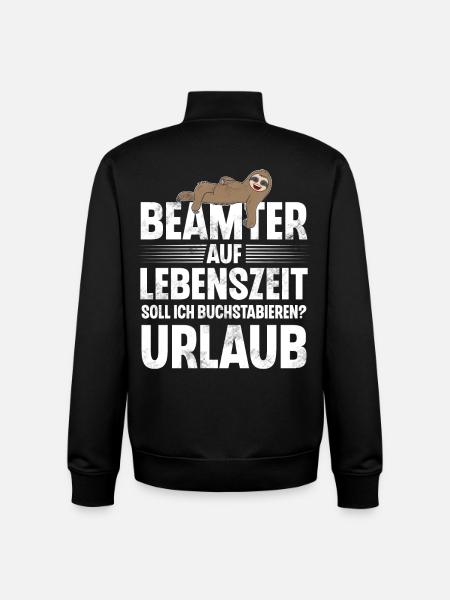 Beamter Auf Lebenszeit - Unisex Organic Zip Sweatshirt von Stanley/Stella - Schwarz