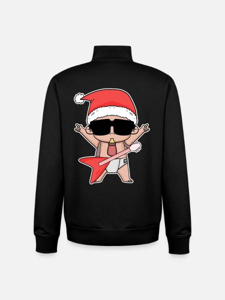Cool Baby Noël - Sweat zippé unisexe en coton bio Stanley/Stella - noir