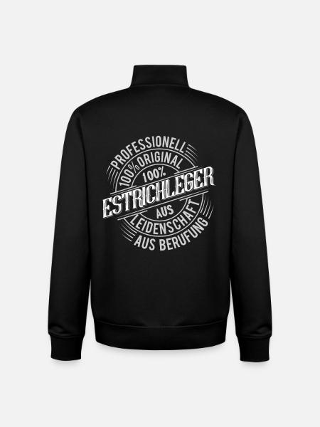 Estrichleger - Unisex Organic Zip Sweatshirt von Stanley/Stella - Schwarz
