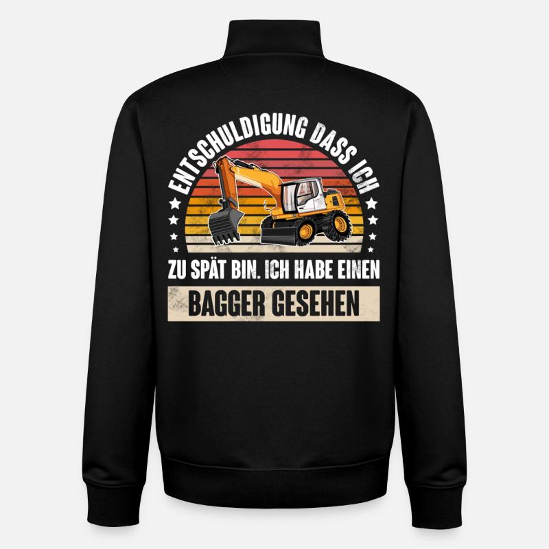 Bagger - Unisex Organic Zip Sweatshirt von Stanley/Stella - Schwarz