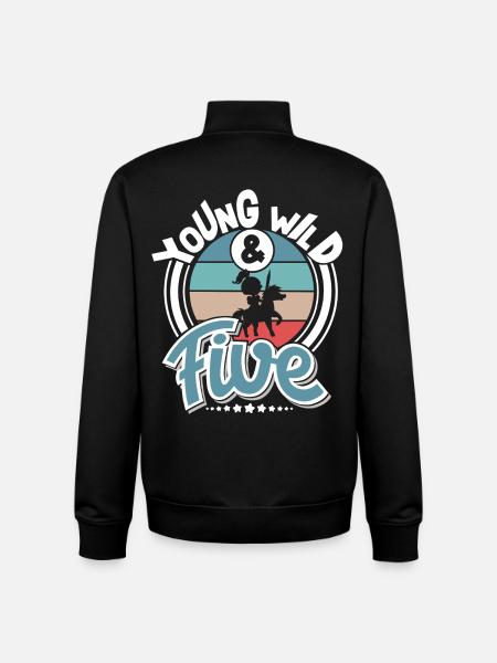 5 years Knight Children - Unisex Organic Zip Sweatshirt by Stanley/Stella - black