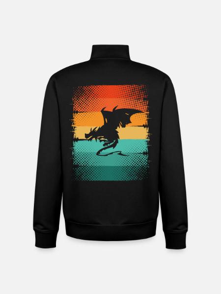 Dragon - Unisex Organic Zip Sweatshirt by Stanley/Stella - black