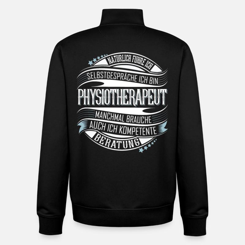 Physiotherapeut - Unisex Organic Zip Sweatshirt von Stanley/Stella - Schwarz