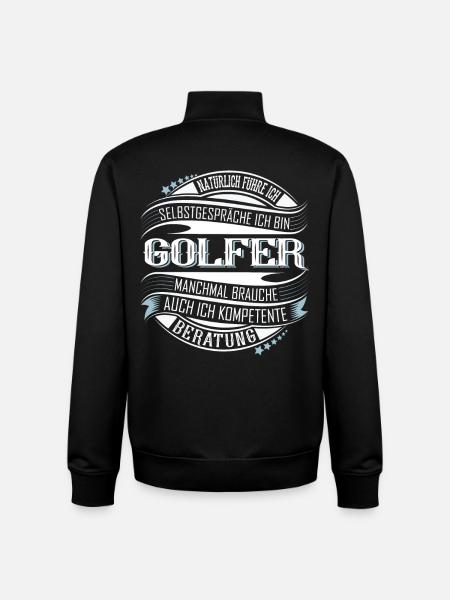 Golfer Golf - Unisex Organic Zip Sweatshirt von Stanley/Stella - Schwarz