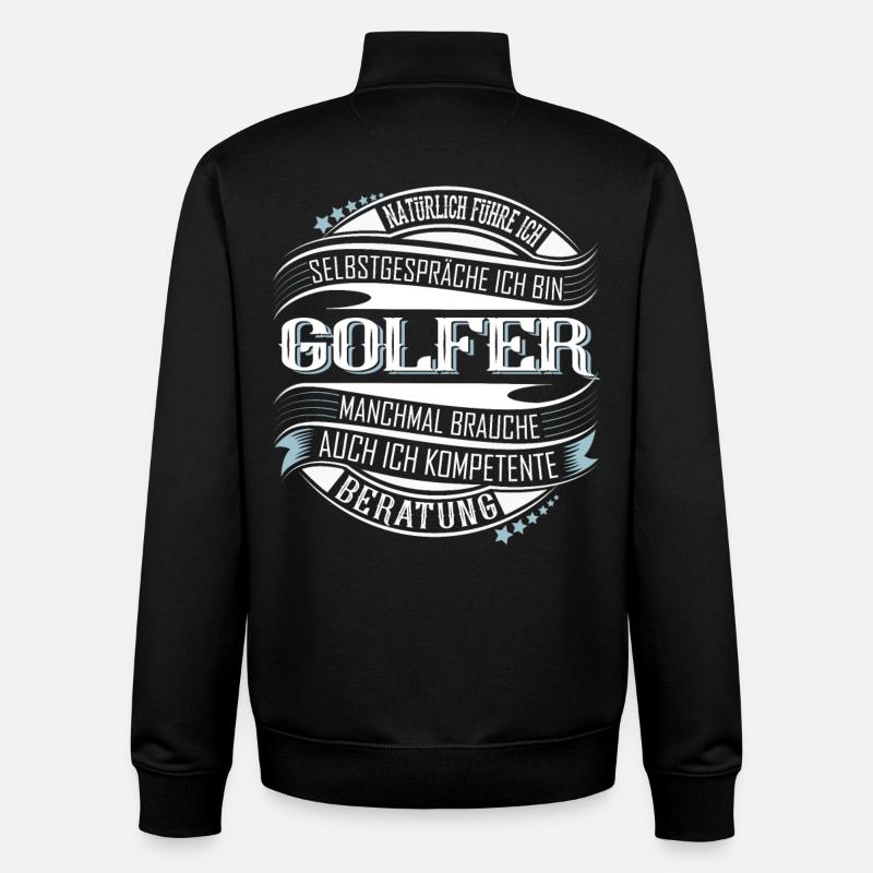 Golfer Golf - Unisex Organic Zip Sweatshirt von Stanley/Stella - Schwarz