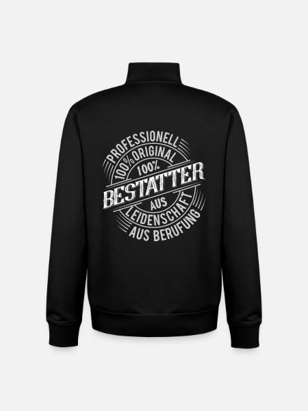 Bestatter - Unisex Organic Zip Sweatshirt von Stanley/Stella - Schwarz
