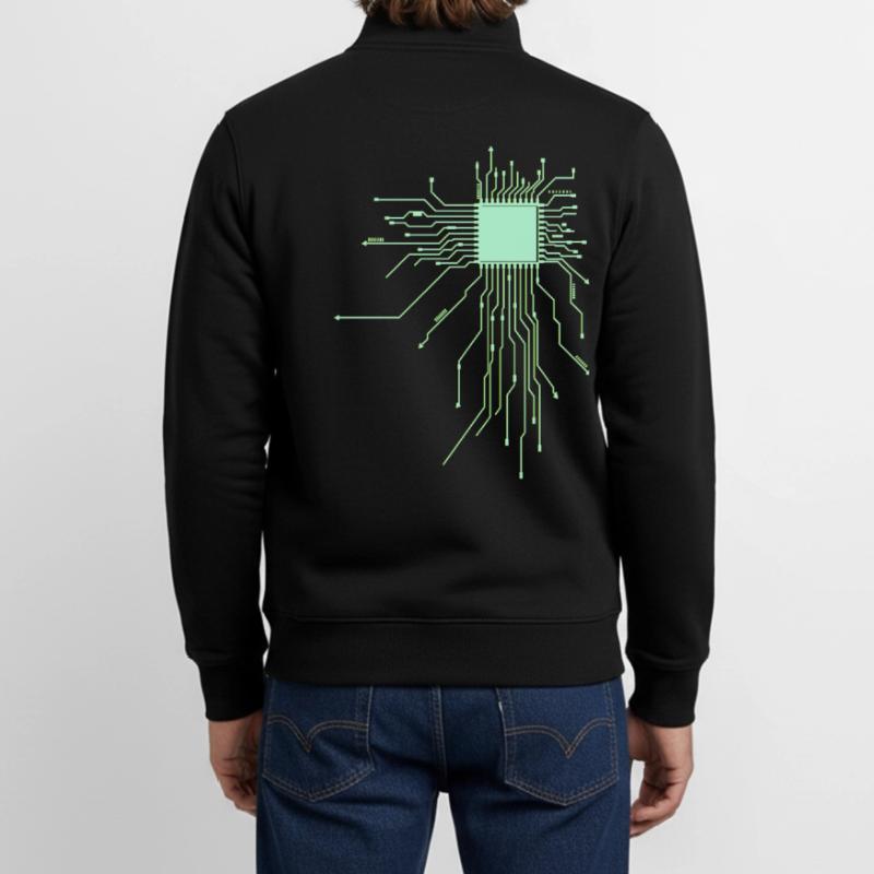 conseil d’administration core cpu ordinateur nerd pc humour geek code Sweat zippé unisexe en coton bio Stanley/Stella