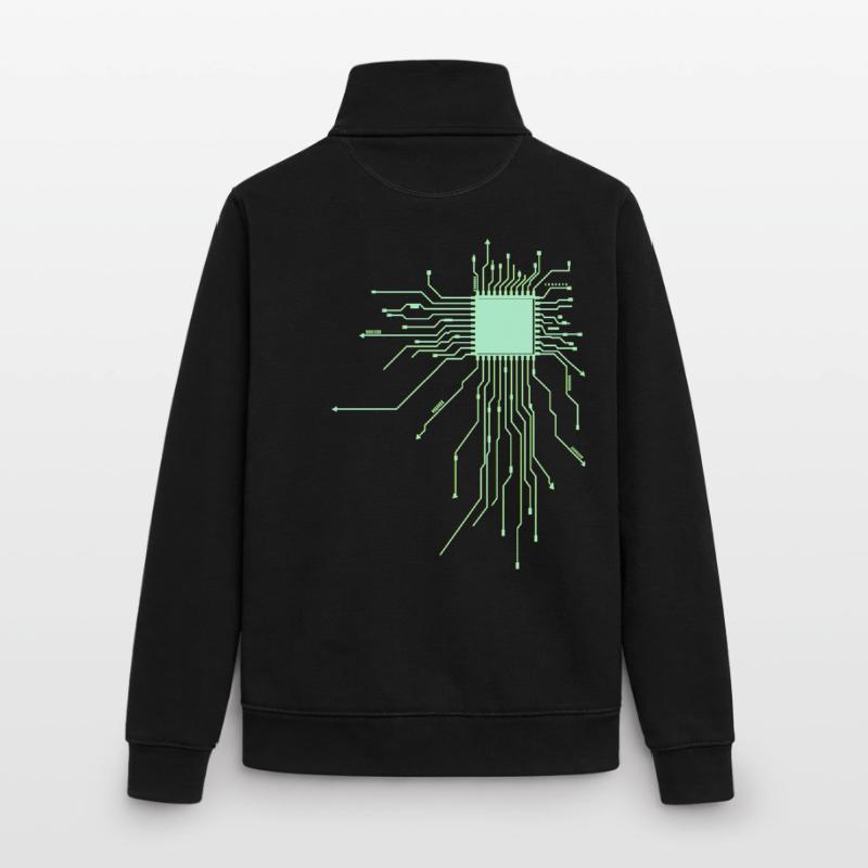conseil d’administration core cpu ordinateur nerd pc humour geek code Sweat zippé unisexe en coton bio Stanley/Stella