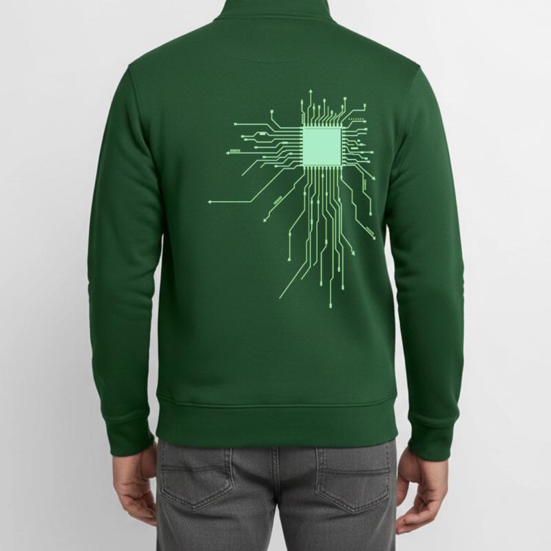 platine Core cpu Computer Nerd pc humor geek code Unisex Organic Zip Sweatshirt von Stanley/Stella