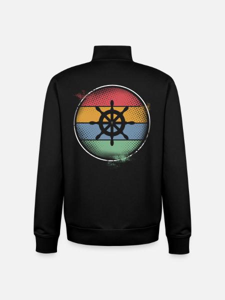 Steering wheel - Unisex Organic Zip Sweatshirt by Stanley/Stella - black