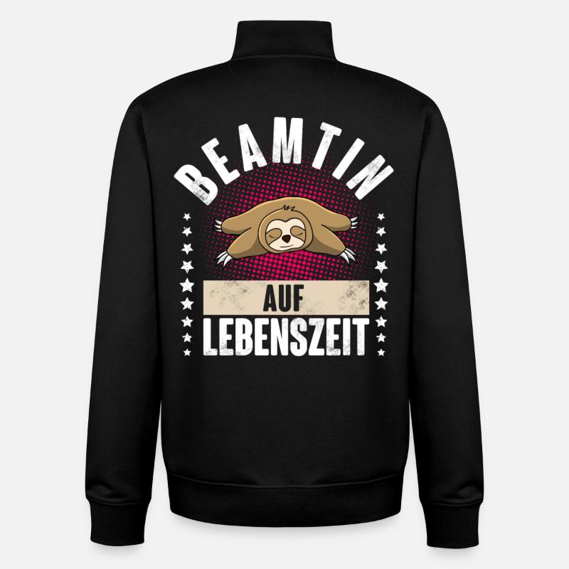 Beamtin Auf Lebenszeit - Unisex Organic Zip Sweatshirt von Stanley/Stella - Schwarz