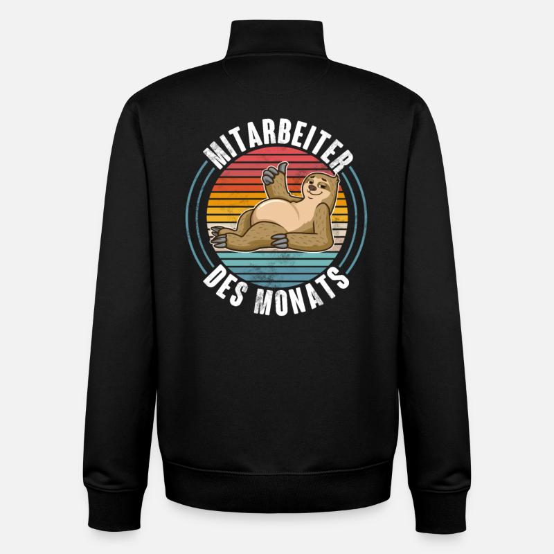 Mitarbeiter Des Monats - Unisex Organic Zip Sweatshirt von Stanley/Stella - Schwarz