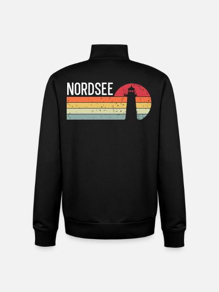 Nordsee - Unisex Organic Zip Sweatshirt von Stanley/Stella - Schwarz