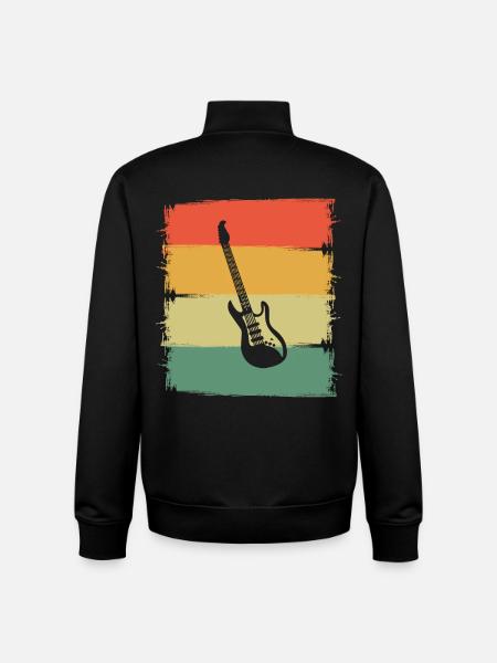 Guitar Electric Guitar Guitarist - Unisex Organic Zip Sweatshirt by Stanley/Stella - black