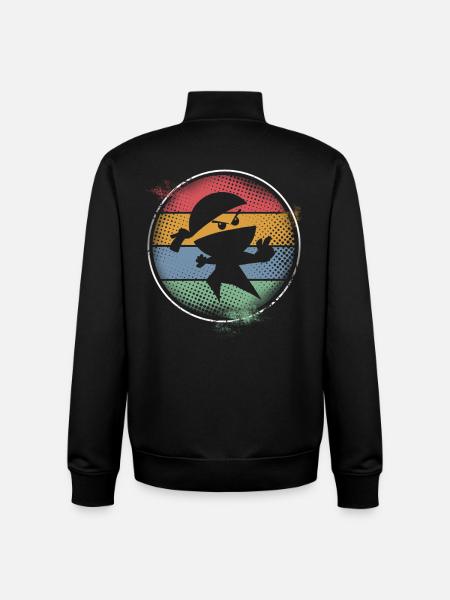 Ninja - Sweat zippé unisexe en coton bio Stanley/Stella - noir
