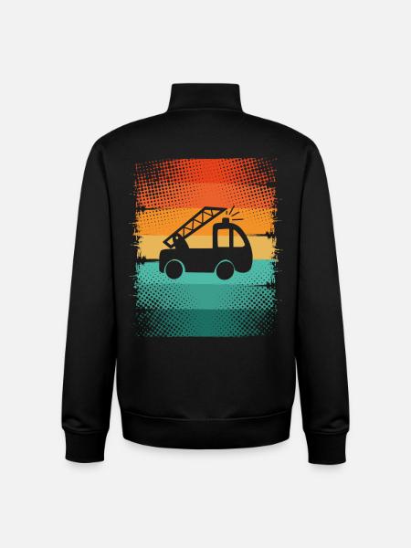 Fire brigade - Unisex Organic Zip Sweatshirt by Stanley/Stella - black