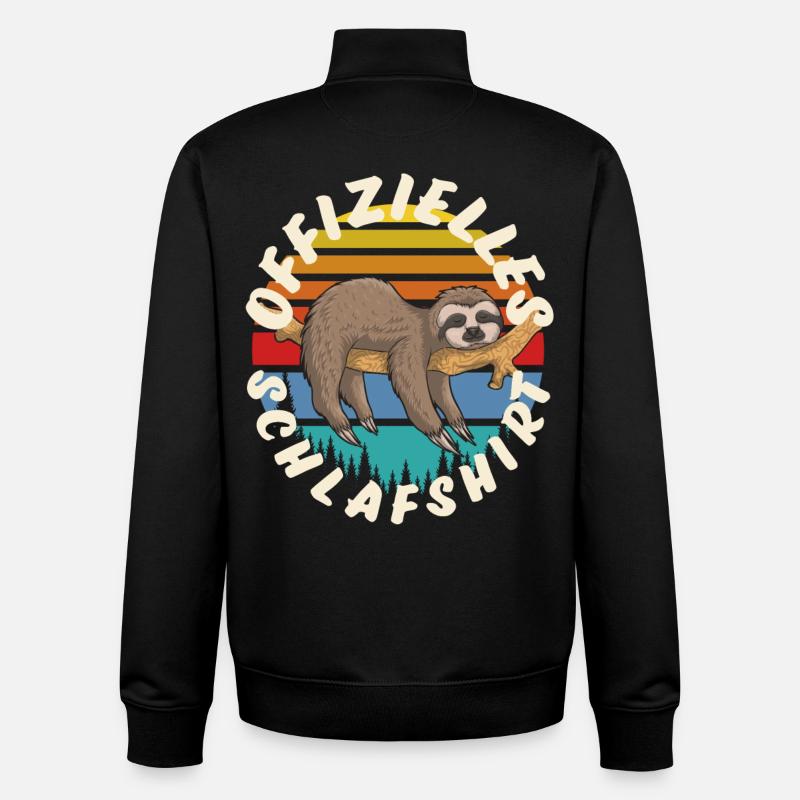 Faultier - Unisex Organic Zip Sweatshirt von Stanley/Stella - Schwarz