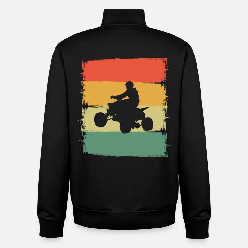 Quad - Unisex Organic Zip Sweatshirt von Stanley/Stella - Schwarz