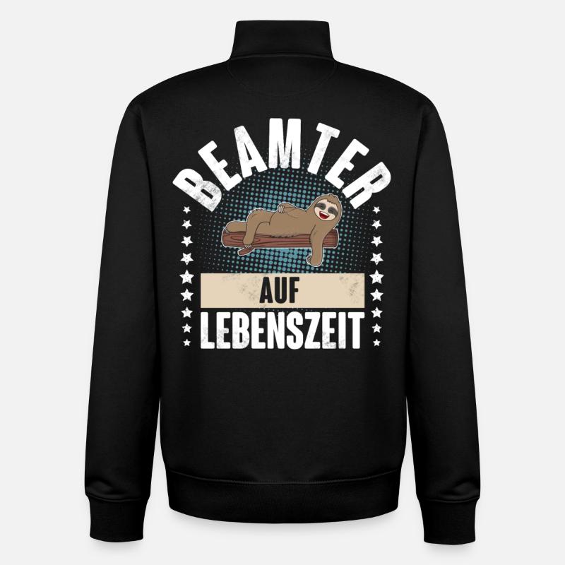 Beamter auf Lebenszeit - Unisex Organic Zip Sweatshirt von Stanley/Stella - Schwarz