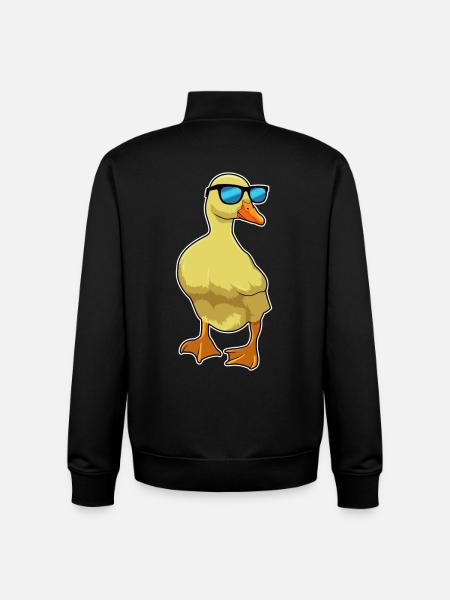 Ente Sonnenbrille - Unisex Organic Zip Sweatshirt von Stanley/Stella - Schwarz