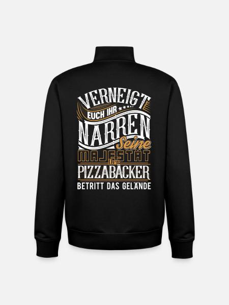 Pizzabäcker - Unisex Organic Zip Sweatshirt von Stanley/Stella - Schwarz