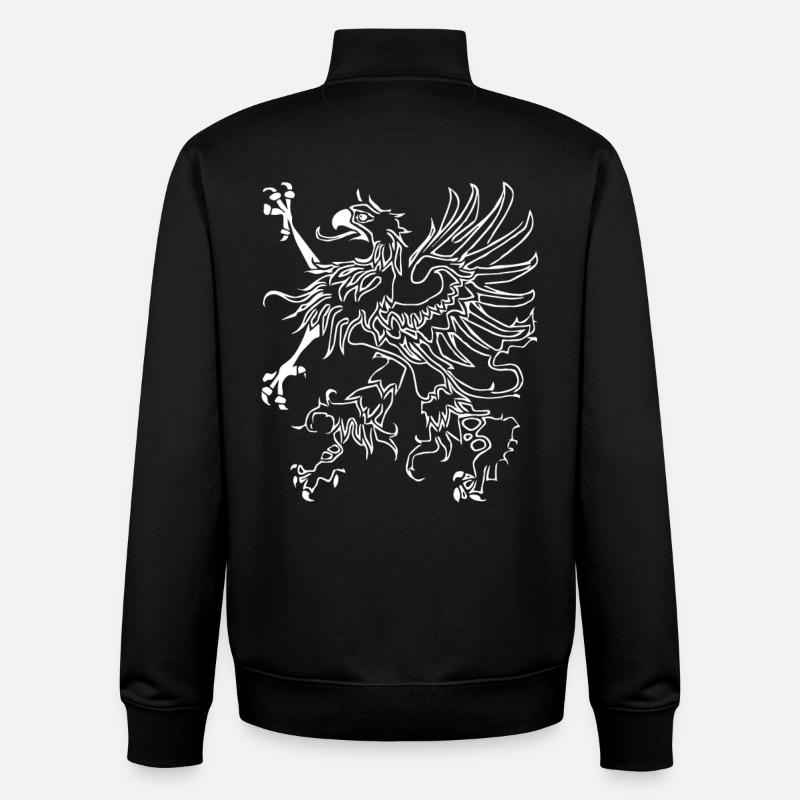 Vorpommern Greif - Unisex Organic Zip Sweatshirt von Stanley/Stella - Schwarz