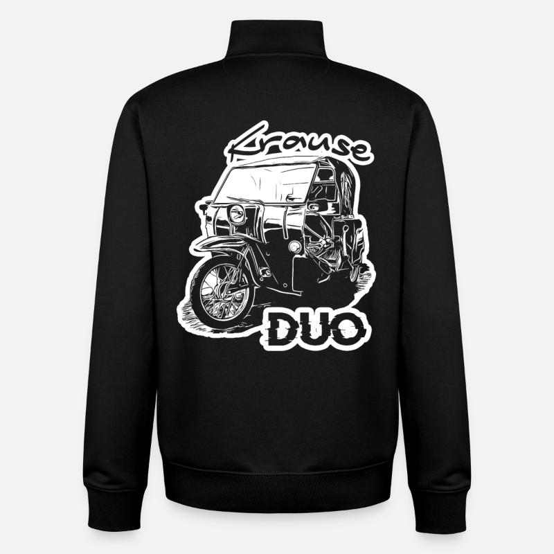 Krause Duo - Unisex Organic Zip Sweatshirt von Stanley/Stella - Schwarz