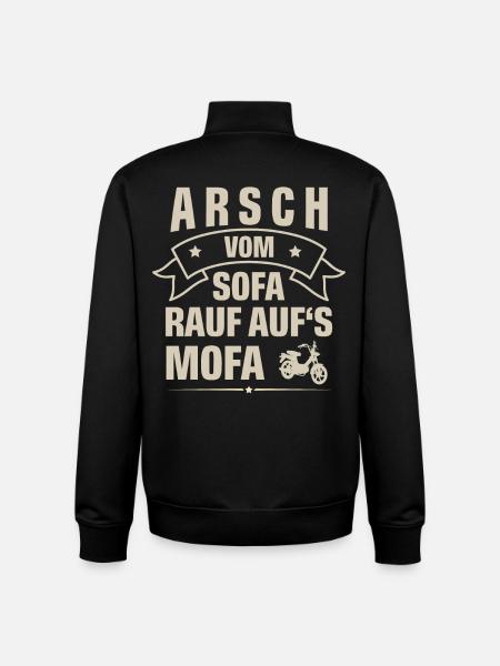 Mofa Mofafahrer - Unisex Organic Zip Sweatshirt von Stanley/Stella - Schwarz