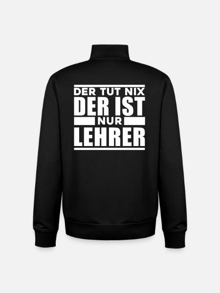 Lehrer - Unisex Organic Zip Sweatshirt von Stanley/Stella - Schwarz